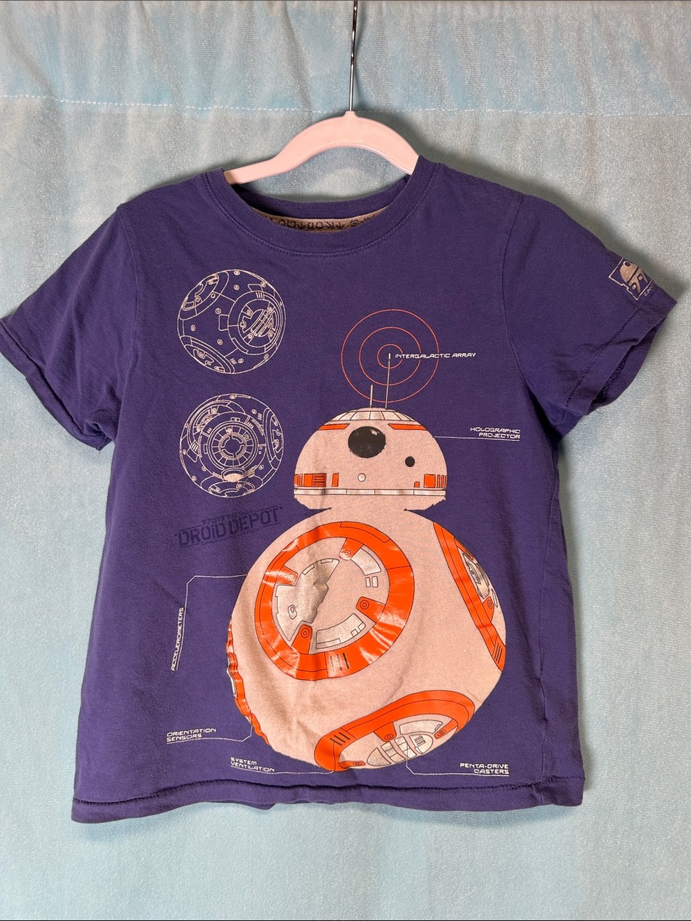 Star Wars Kids BB-8 Droid Tee - Purple & Orange